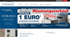 Desktop Screenshot of kuechenhalle.de